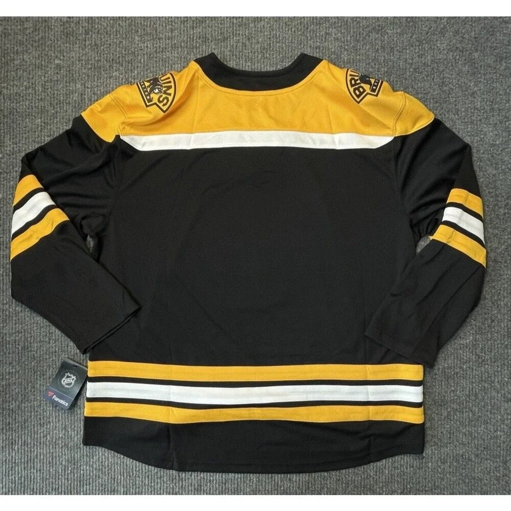 Boston Bruins Fanatics Breakaway Jersey Men's Size 3XL Black NHL Hockey NEW